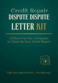 Credit Repair Letter Kit Ebook Cover