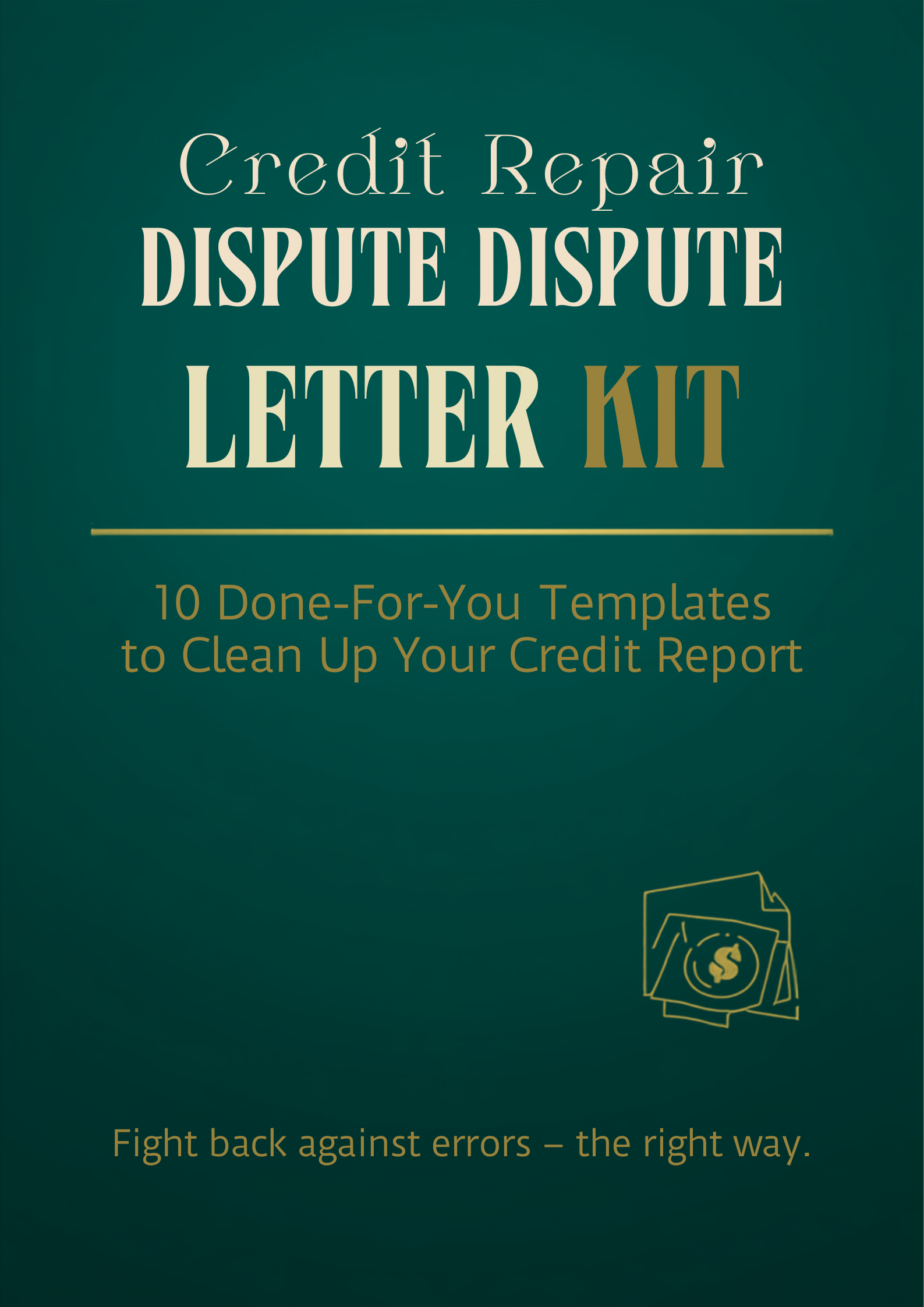 Credit Repair Letter Kit Ebook Cover